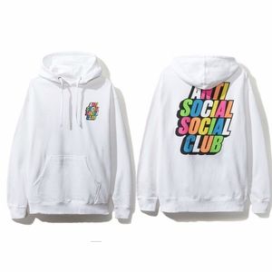 Anti Social Social Club~Rainbow&White Hoodie~ M